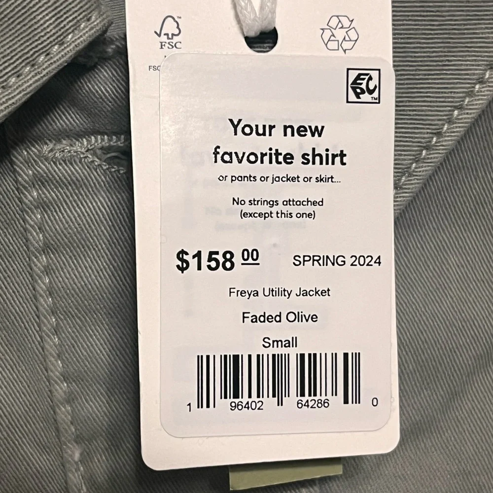 Marine Layer Freya Boxy Utility chore Jacket Sage Green Size Small S - Picture 12 of 12